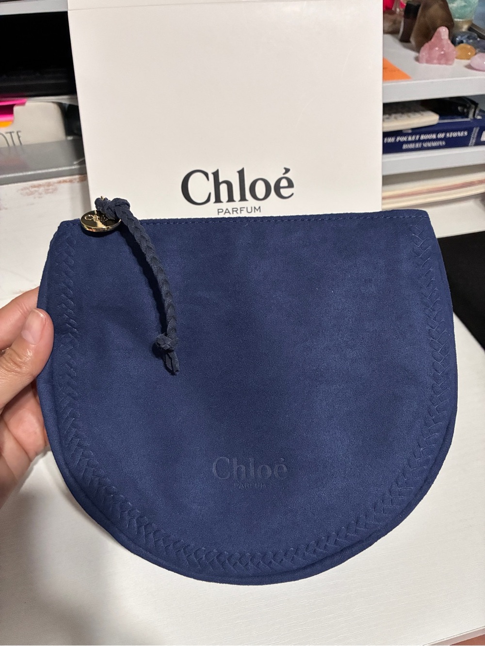 Chloe Parfum Pouchette, faux suede